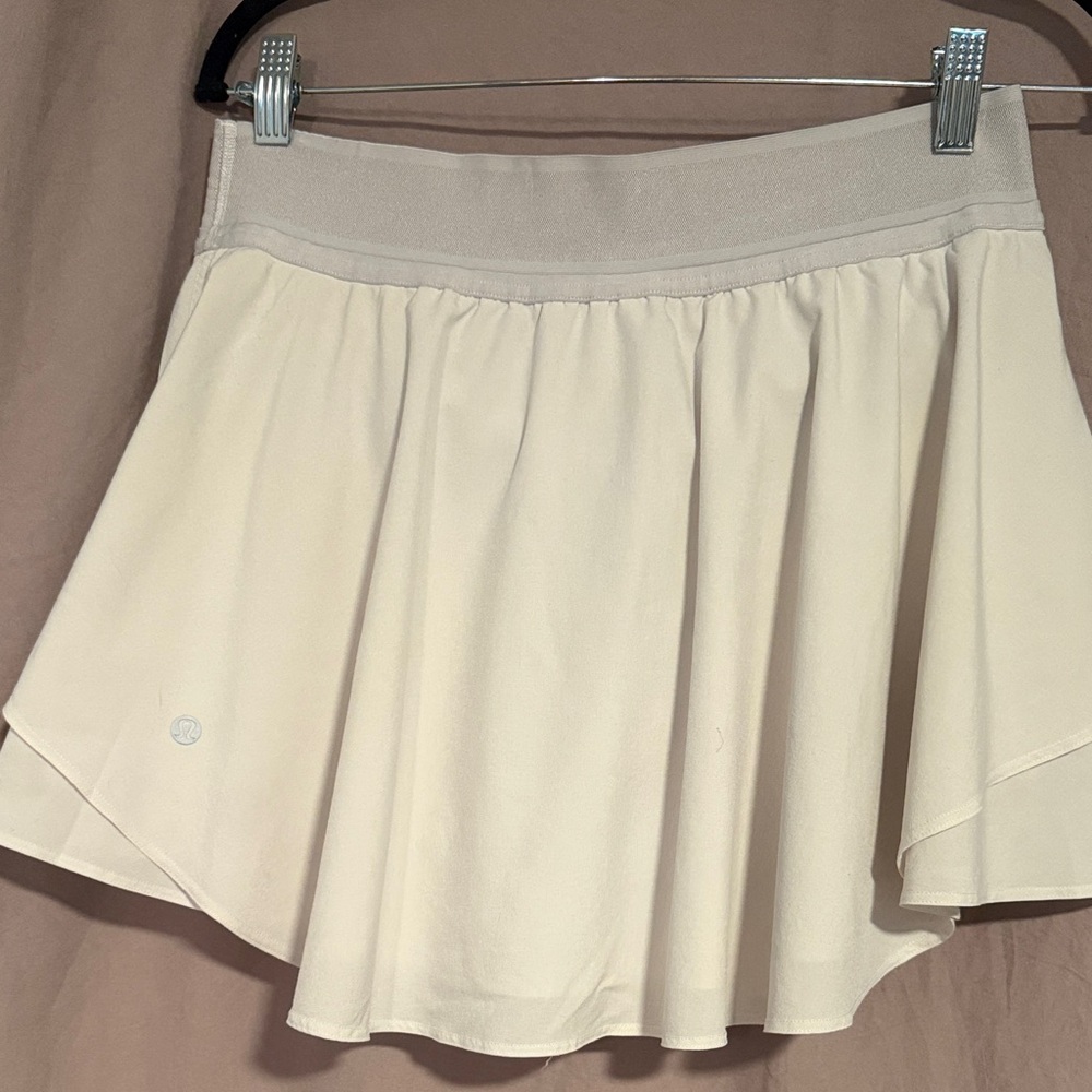 lululemon athletica Cream Flared Athletic Skirt